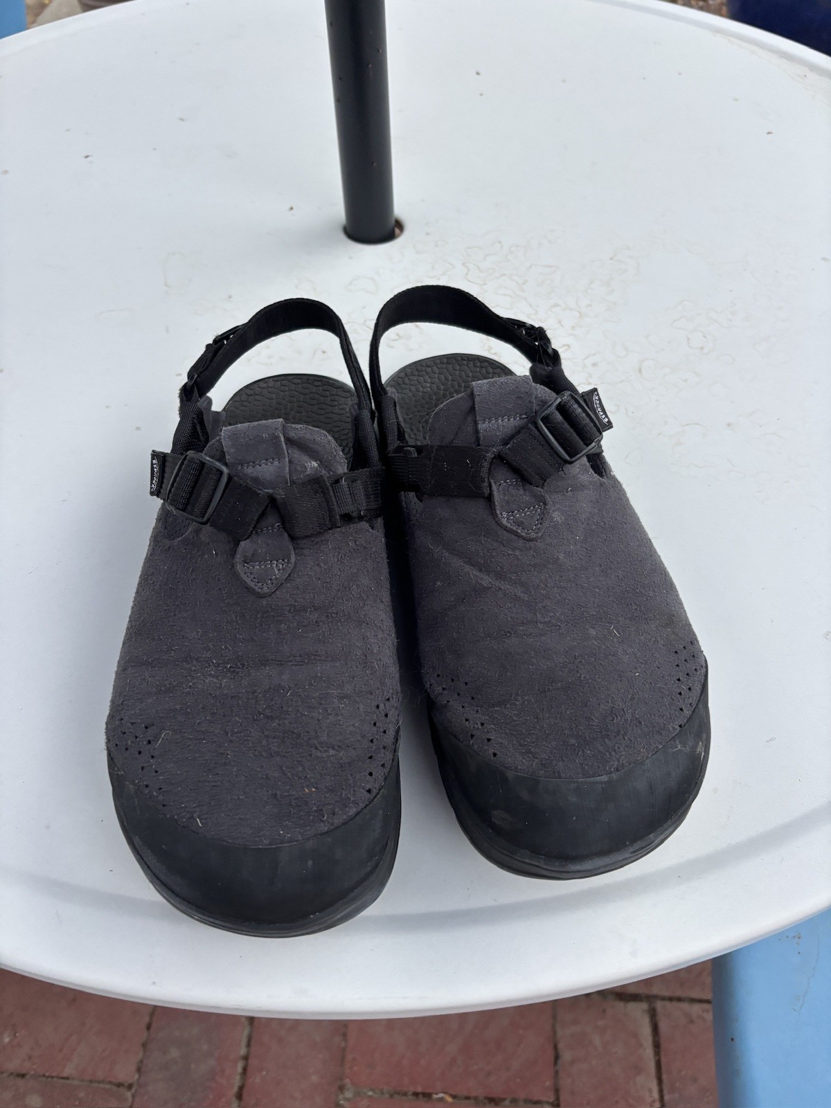 Zapatos Zueco Bedrock Mountain Para Hombre Talla 13 Negro Vibram Correa Sandalias Senderismo