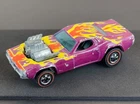 Vintage Hot Wheels Redline 1974 Plum Rodger Dodger Flying Colors - METAL Base!