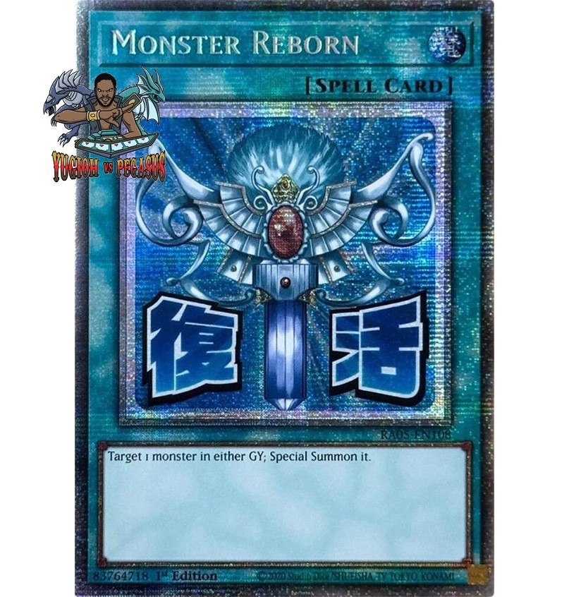 monster reborn yugioh card price MAGO-EN045 1st Edition Maximum Gold Near Mint while the remaining targeted monsters are banished YU-GI-OH MONSTER REBORN LOB-118 UNLIMITED