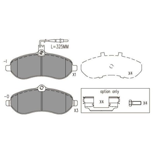 Kit plaquettes de frein de rechange Red-line pour trajets quotidiens - 2