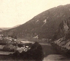 Antique RPPC Rheingrafenstein Nahe River Bad Münster Germany c1901