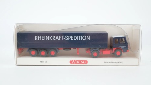 Wiking H0 0517 01 MAN tren de plataforma RHEINKRAFT-SPEDITION | Condition: Gebraucht
