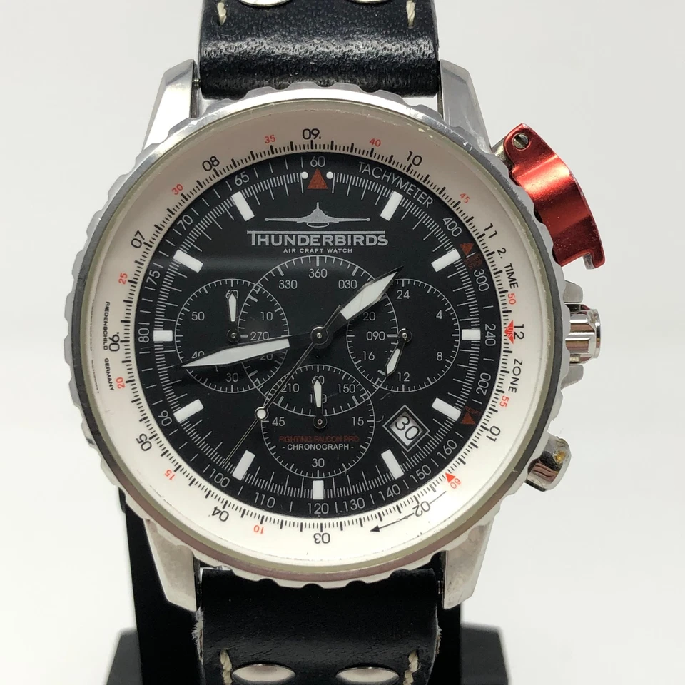 Reloj Riedenschild Thunderbirds Hombre Fighting Falcon Pro Aviación Cronógrafo Foto 3 de 4