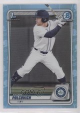 2020 Bowman Draft Chrome Sky Blue Refractor Kaden Polcovich #BD-18 rf2