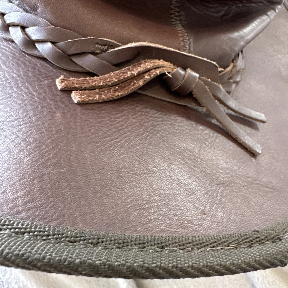 Sombrero refrigerador blando plegable Barmah Australia talla L #1026 cuero gamuza marrón Foto 4 de 4