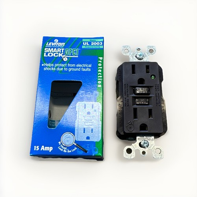 #ad 🔴Leviton 8598 Brown Smartlock GFCI Lighted 15A 125VAC Duplex Receptacle‼️ $16.28