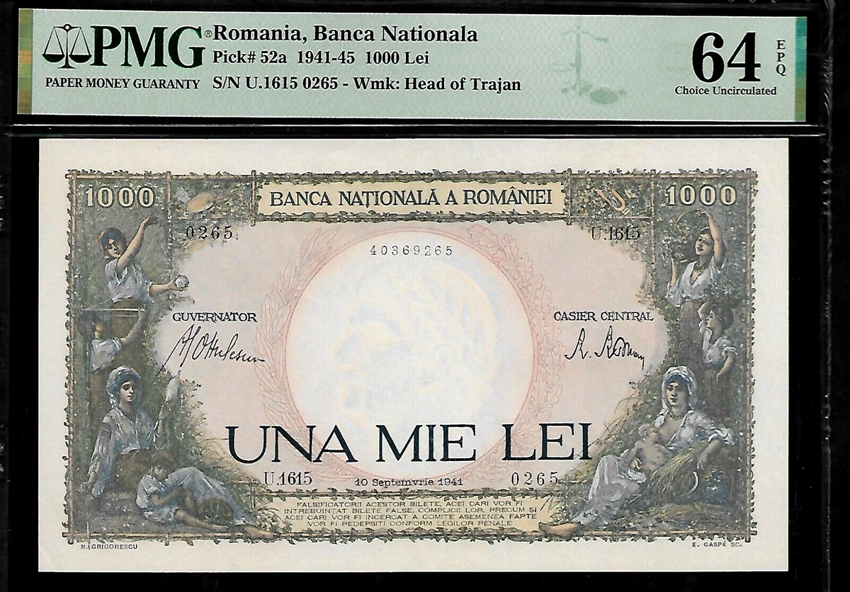 1941 Year Romanian Paper Money for sale | eBay