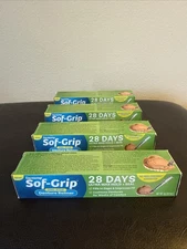 4 Packs Dentemp Sof-Grip One-Step Denture Reliner, 0.11 Oz (3g)