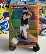 2021 Panini Prizm Draft Picks - Eric Silva #PDP115 Neon Orange Prizm /50 (RC)