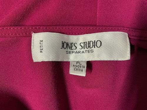 Jones Studio Separates Sleeveless Top Women’s Size PL Red Pleated -B10 - Picture 6 of 9