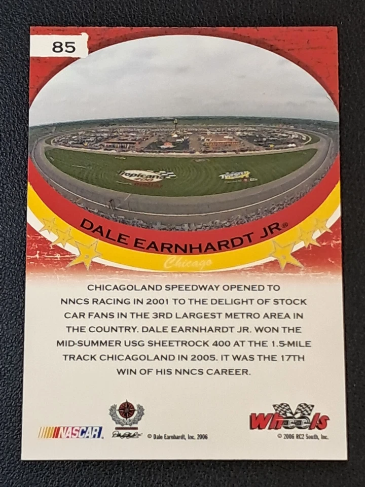 Dale Earnhardt Jr. - Nascar Nation 2006 Wheels American Thunder #85 Nascar Card - Image 2 of 2