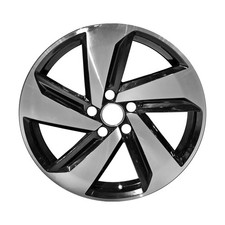 18x7.5 5 Spoke Refurbished Aluminum Wheel Machined And Painted Black 560-70056