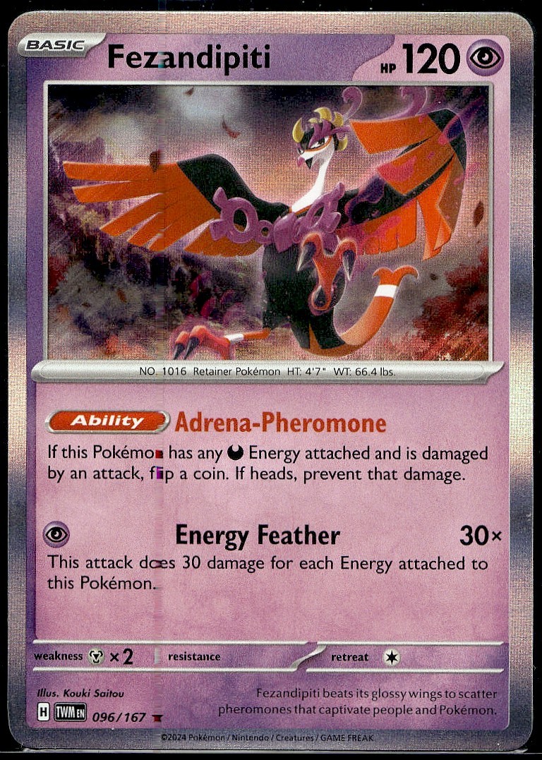 Fezandipiti 96/167 Rare Deck Exclusives Pokemon Near Mint B10G10