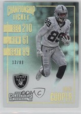 2016 Panini Contenders Championship Ticket 13/99 Amari Cooper #72 i5q