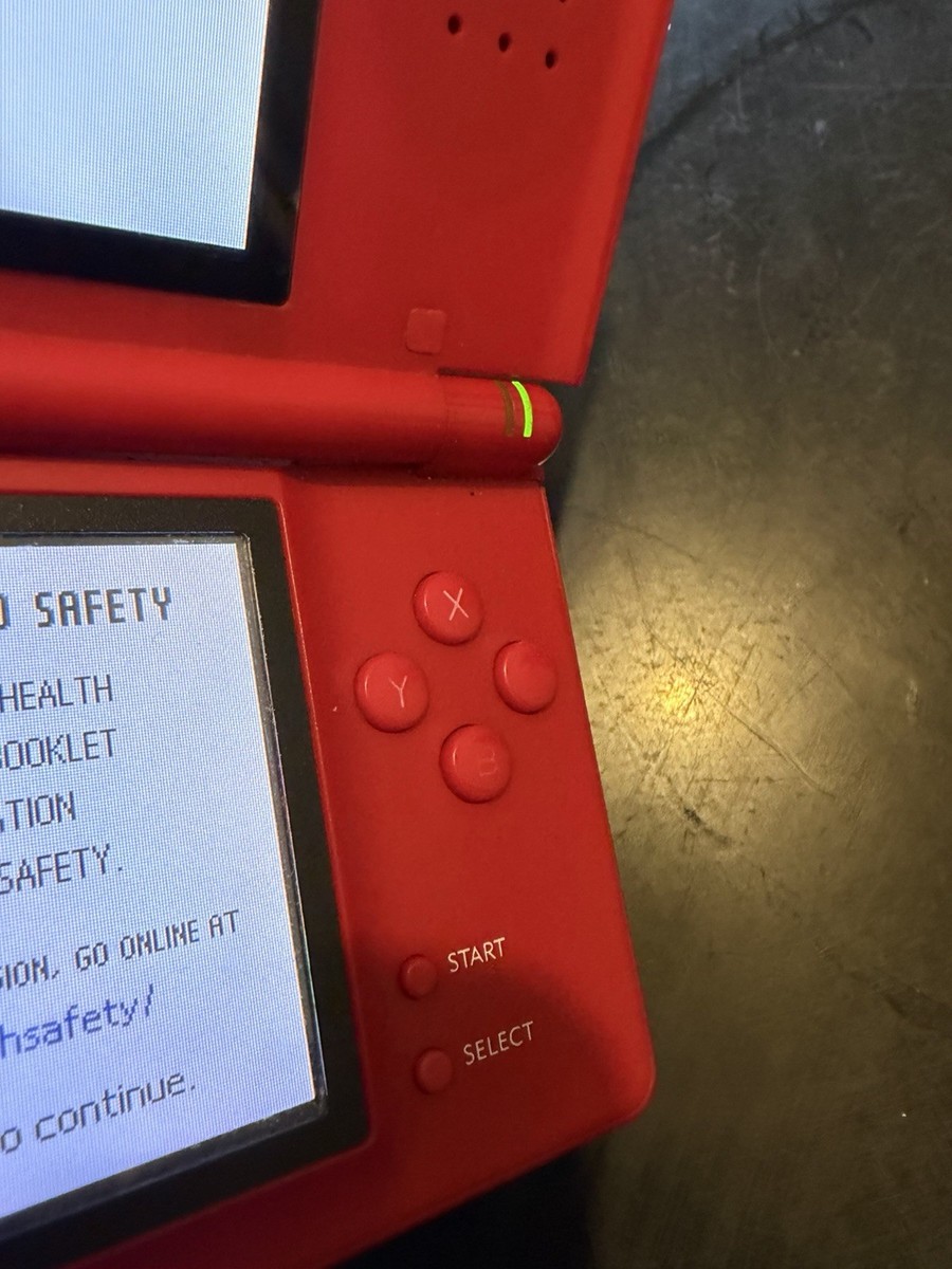 Nintendo DS Lite Super Mario Bros. Limited Edition Red Handheld