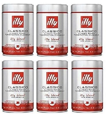 illy Classico Ground Espresso, Medium Roast, 100% Arabica Coffee Blend  Can, 8.8