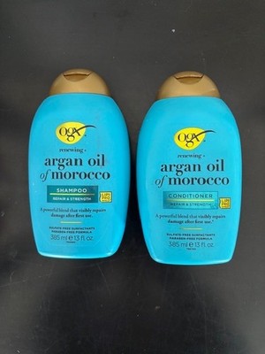 OGX Organix Argan Oil Of Morocco Shampoo Conditioner Set Repair Strength 13oz ea