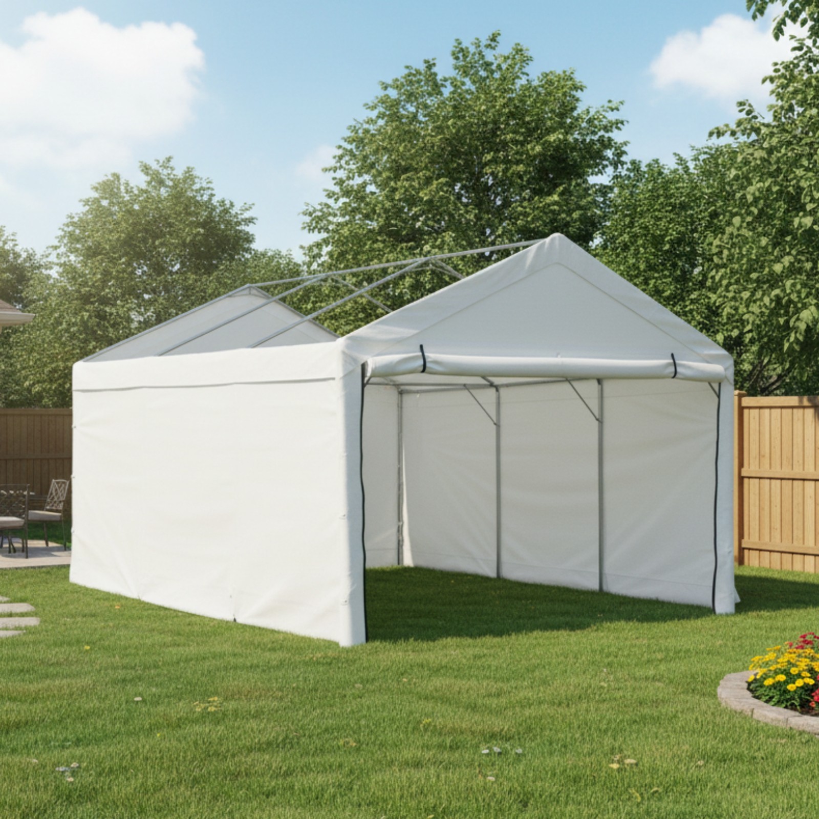 Enclosure Kit, Waterproof Uv Tarp-zipper Doors No Canopy & F