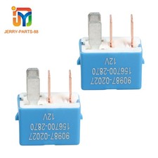 2pcs Air Conditioner Relay For 1968-21 Toyota Corolla 1.2l 1.6l 1.8l 90987-02027