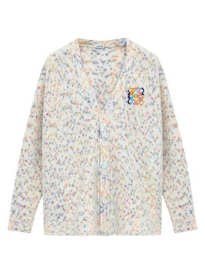LOEWE Trapeze Wool-Blend Cardigan, Size: M