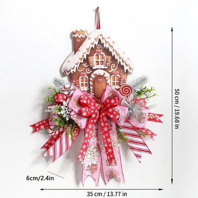 Lebkuchen-Weihnachtskranz Dekoration Haus Fenster Garten Deko