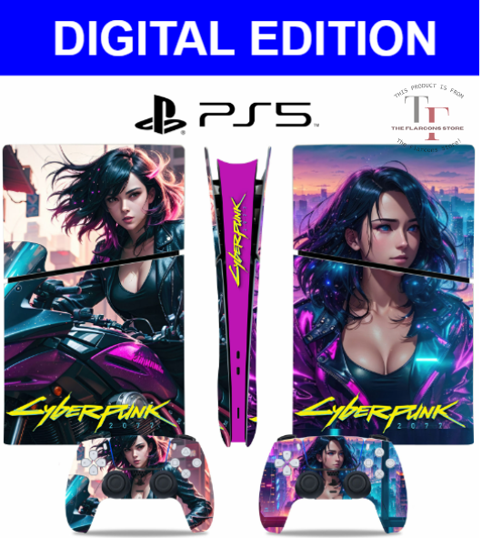 PS5 Slim Skin Sticker + Controller Vinyl Wrap - Exclusive Design