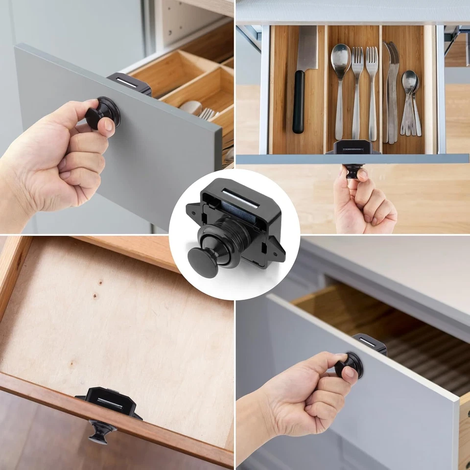 5/10x Push Lock Mobelschloss Druckschloss Druckknopf fur Boot Caravan Wohnmobil - Bild 4 von 4