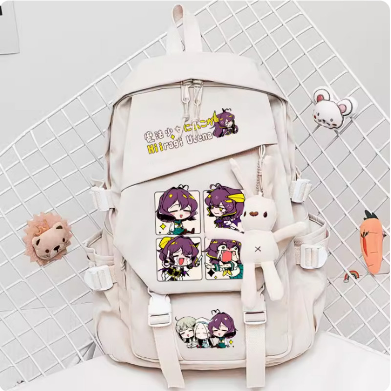 Anime Gushing Over Magical Niñas Mochila Escolar Moda Bolso de Viaje de Hombro Regalo