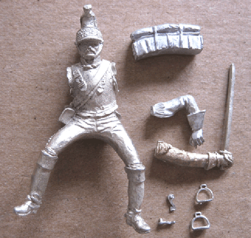 Valiant Miniatures Kit# 9989 - Mounted French Cuirassier - 54mm - Picture 3 of 4