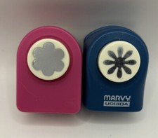 Lot of 2 Paper Punch Tools Floral Snowflake Crafts Scrapbooking Card Making