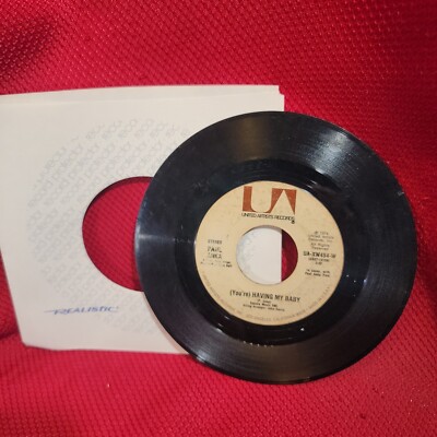 PAUL ANKA You're Having My Baby papa 1974 VTG 45 7'' United Artists Record single