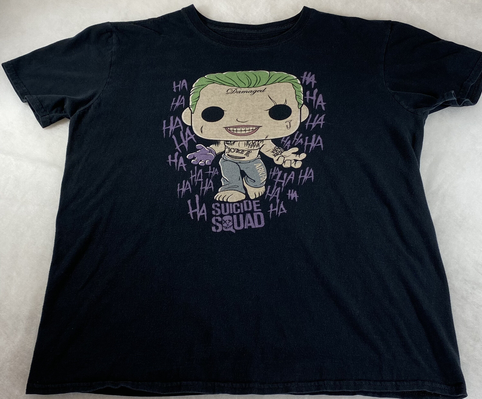 Funko Pop Tees Joker T Shirt Mens Medium Black  Batman Suicide Squad