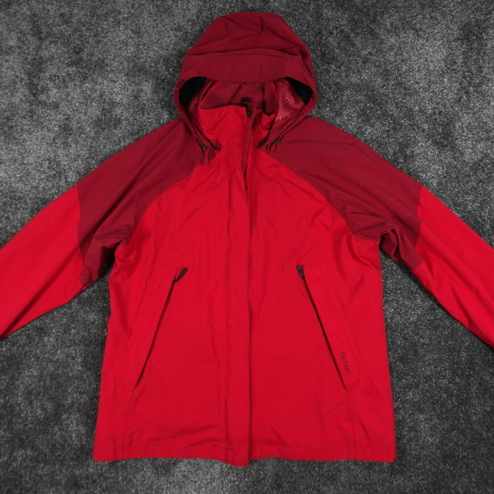 Rohan Raincoat Jacket Womens Large Red Axiom 2 Hooded Walking Hiking Outdoors-image