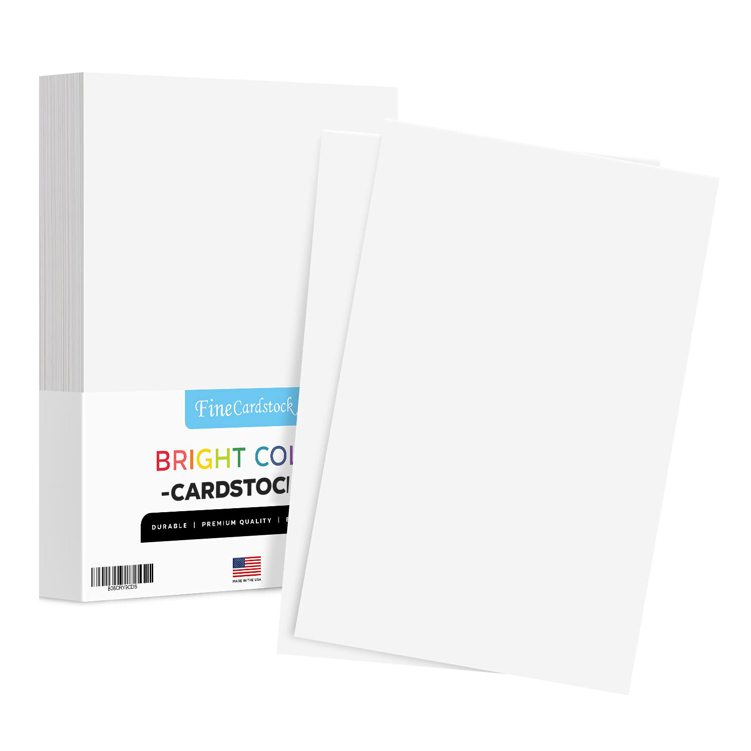 11 x 17" Bright White Bright Color Cardstock Paper, 65lb Cover, 250 Sheets