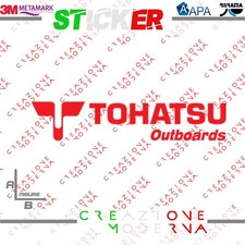 ADESIVO STICKER LOGO TOHATSU MISURE PERSONALIZZATE