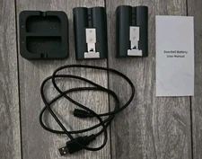 2 Pack Rechargeable Battery with charger for Ring camera Doorbell 2/3/4/3 plus