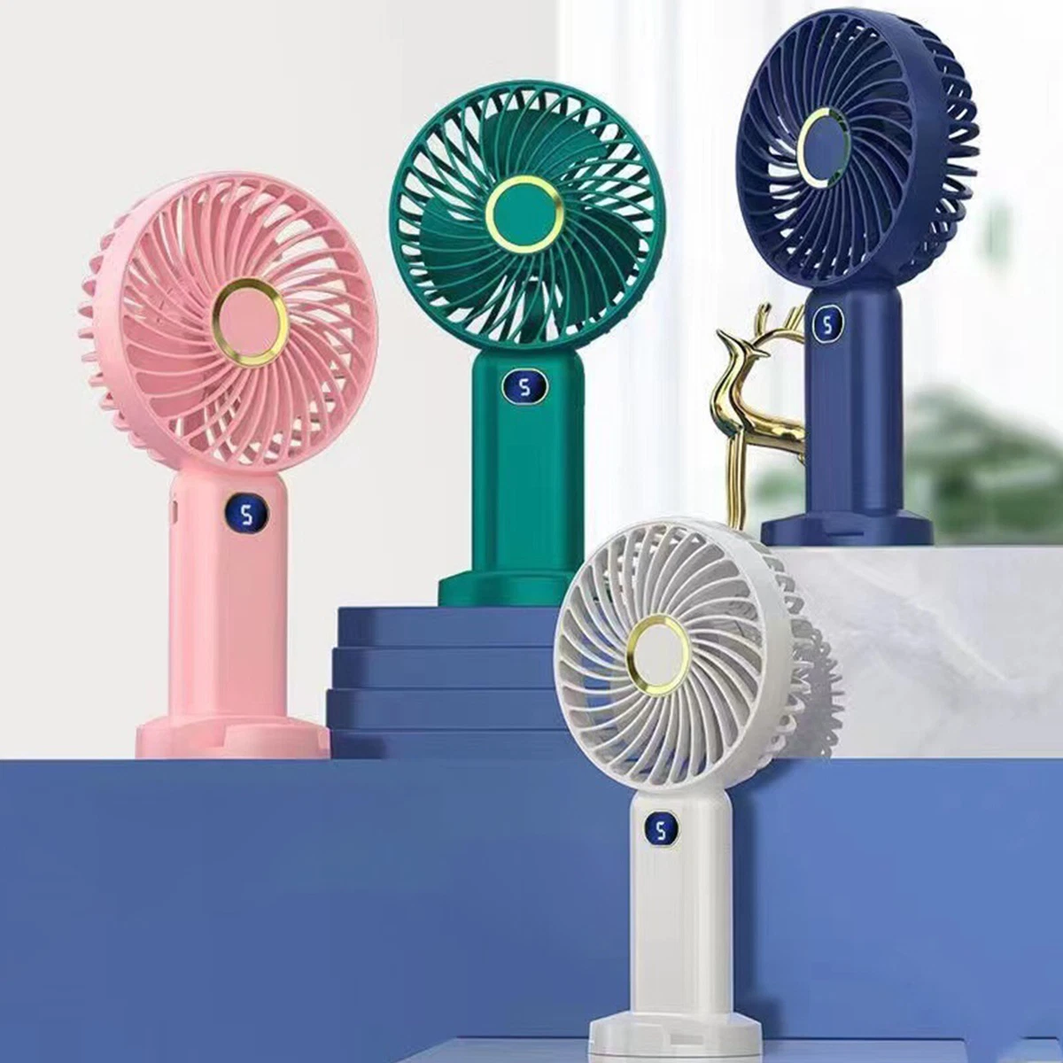 5 Speeds Handheld Fan USB Portable Fan Small Personal Fans with