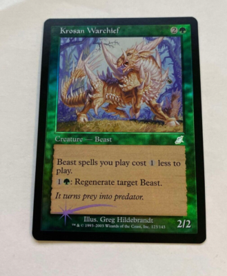 Krosan Warchief - Scourge - 123 - FOIL - Excellent | eBay