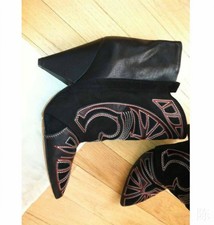 vail embroidered ankle boot