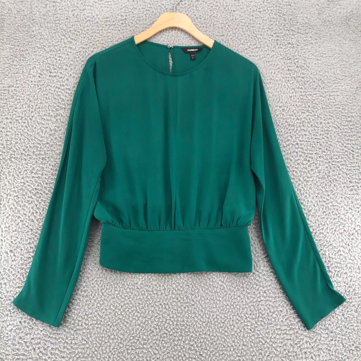 Express sales green blouse