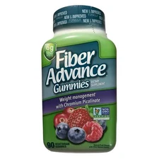 Fiber Advance Gummies Weight Management, 6G Fiber, 90 Gummies