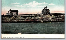 The Eagles Nest Biddeford ME Rocky Shore UDB Postcard C1901 G12