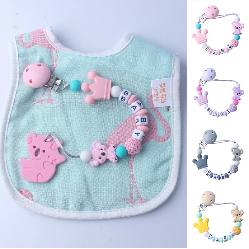 Dummy Clip Baby Boys Girls Pacifier Soother Chain Holder Strap Clips Silicone ~⇓ - Image 3 of 4