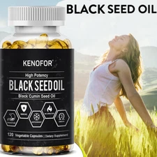 Black Seed Oil 500 Mg | 120 Softgels Nigella SativaNatural