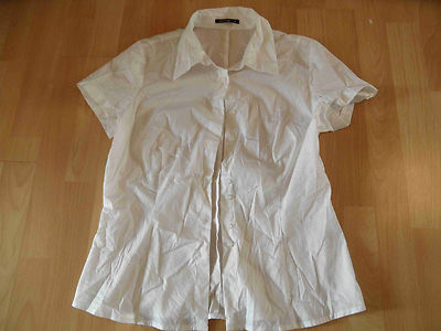 COMMA beautiful short sleeve blouse white size 38 W. NEW ZC316