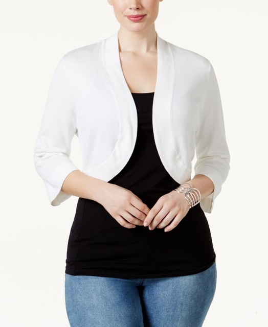 Front Cropped Bolero Cardigan 