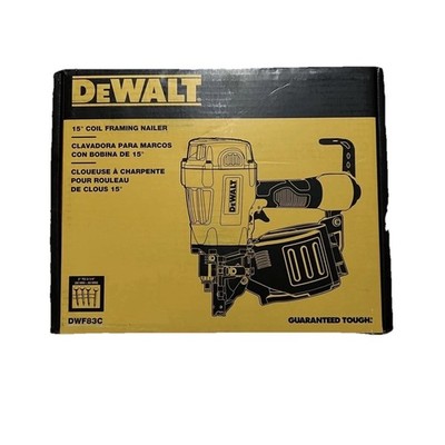 New DEWALT 15° Pneumatic Coil Framing Nailer  DWF83C FREE PRIORITY SHIPPING