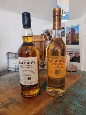 2 X  Schottische Single Malt Whisky IKONEN Talisker 10 und Glenmorangie 10 Alte