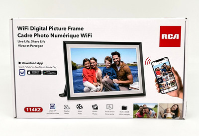 RCA WiFi Touchscreen Digital Picture Frame With Built In 32 GB Storage