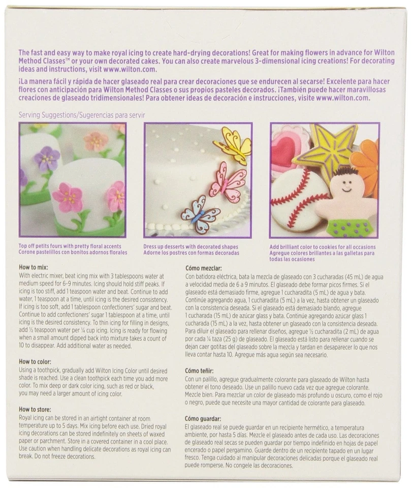 Mezcla de glaseado Wilton Royal para glaseado y decoración, sabor vainilla, 14 oz. Foto 3 de 4